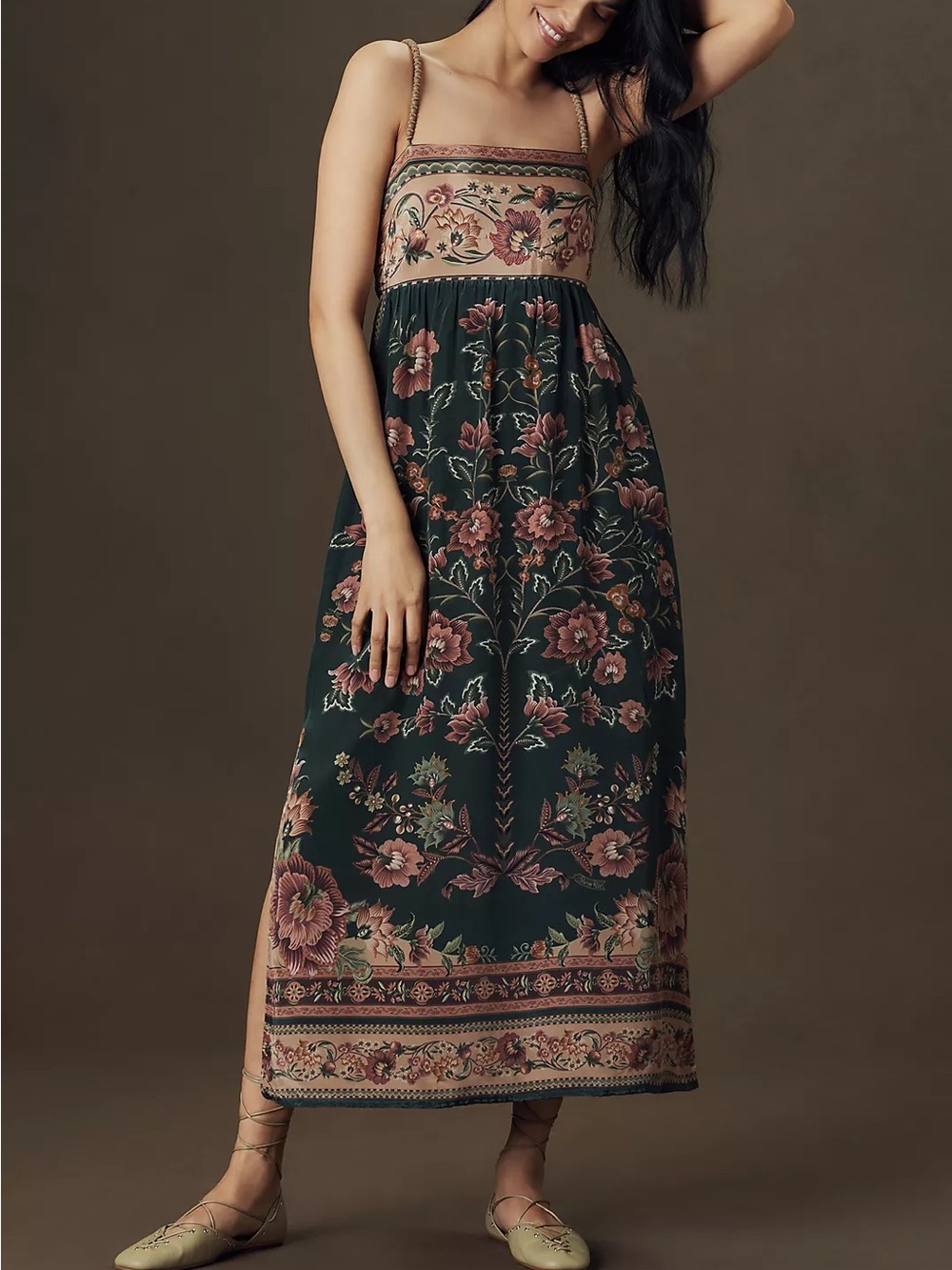 Farm Rio Flowering Garden Midi Dress